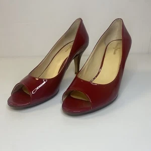 Cole Haan Shoes Air Laney OT Velvet Red Pumps Women's Size 8 - Picture 1 of 8