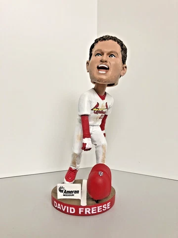 St Louis Cardinals SGA David Freese MVP Bobblehead 2011 World Series NIB Cover