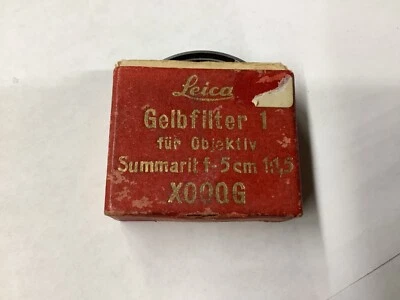 Leica Xooqg Yellow 1 Filter for 5cm f1.5 Summarit  #1 - Image 1 of 3