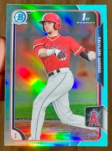 TAYLOR WARD ROOKIE 💎SKY BLUE REFRACTOR💎 2015 1st Bowman CHROME #130 Angels RC - Picture 1 of 2