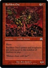 Reckless One Onslaught Light Play LP MTG Magic the Gathering