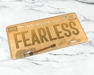 Taylor Fearless era license plate. Eras Tour merch, car accessories, wall art. - Picture 1 of 5