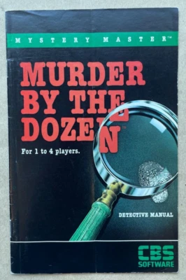 Murder by the Dozen 1983 Apple II Computer Game Detective Manual Clues Book Only - Image 1 of 4