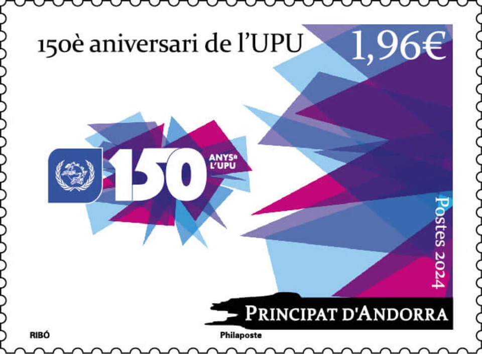 Andorra - 150th anniversary of the UPU - Image 1 of 1