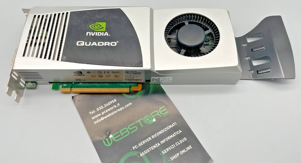 NVIDIA QUADRO FX 4800 1,5GB GDDR3 PCI EXPRESS DISPLAY PORT DVI S-VIDEO GARANZIA - Immagine 1 di 4