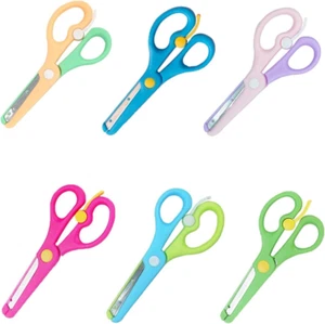Kinder Sicherheit Schere,6 Pcs Sicherheitsschere Kinderschere Schere mit Sicheru - Bild 1 von 7