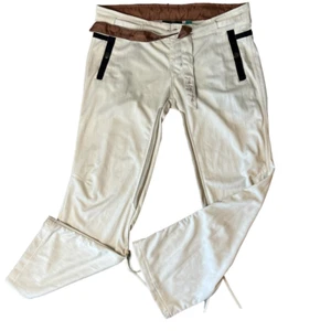 686 Damen Schneehose Lagenlook weiß Gürtel Oberschenkel Reißverschlüsse Rollsaum Taschen Active S - Bild 1 von 10