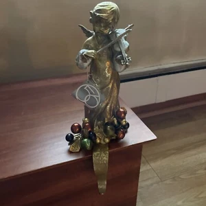 DEPARTMENT 56 VIKTORIANISCHER ENGEL/KIRSCHE WEIHNACHTSSTRUMPFHALTER/HÄNGER - NEU MIT ETIKETT - SELTEN! - Bild 1 von 17