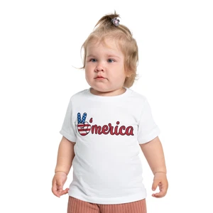 Patriotic Baby Tee for Independence Day, Toddler Shirt, 4th of July [...] - Picture 1 of 19