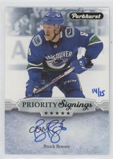2019 Upper Deck Fall Promotion Parkhurst Priority Signings /15 Brock Boeser Auto