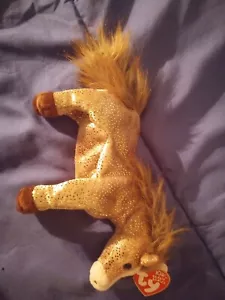 Ty Beanie Baby 7" Plush Filly Horse Pony Brown Stuffed Animal toy 2002 - Picture 1 of 6