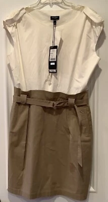 Vestido Deportivo Escada Talla 42 EU Grande US CHINO A261 Crema 5001221 Minorista $425 NUEVO Foto 1 de 4