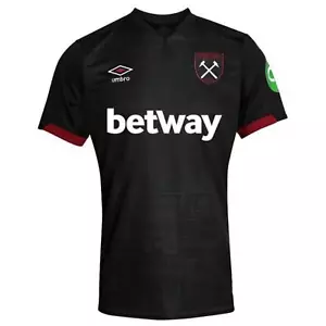Umbro West Ham United FC Men's Away Shirt | Black | 2024/25 - Picture 1 of 8