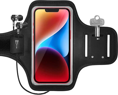 Gym Workouts Waterproof Sport Arm Case Holder Running Armband for iPhone 16SE/15 - Image 1 of 4