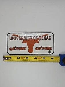 Mini Piastra Bicicletta Vintage University of Texas Gancio 'em Corna 6" NUOVA RARA - Foto 1 di 2