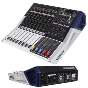 MiCWL 1000W Power Mixer Amplifier 8 Channel Sound Mixing Console 48V Bluetooth - Picture 1 of 11