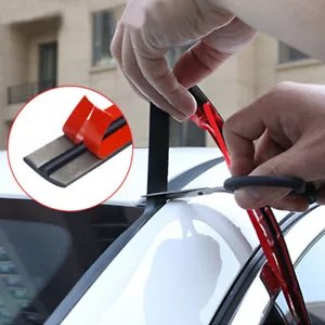Car Black Windshield Roof Seal Noise Insulation Rubber Strip Sticker Accessories - Picture 1 of 12