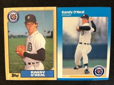MLB - Randy O'Neal 1987 Topps & 1987 Fleer Baseball - Tigers