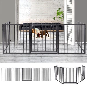 5-tlg Kaminschutzgitter 305cm Kinder Absperrgitter Faltbar Konfigurationsgitter - Bild 1 von 12