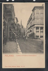Cartolina Milano Corso Vittorio Emanuele ANIMATA C946 - Imagen 1 de 1