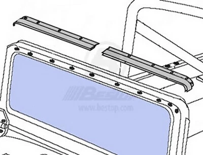 Canal de parabrisas Bestop 51209 01 Foto 1 de 4