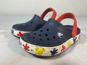 CROCS Disney Mickey Mouse Light Up Clogs Child Youth Blue Slip On - US 9 - Picture 1 of 4