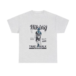 Time For Hiking Walk On The Wild Side Unisex Heavy Cotton Tee - Picture 1 of 33