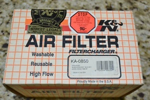 New K&N KA-0850 Air Filter For Kawasaki 1980-83 KZ550 & 1984-87 ZX550 & ZX600 - Picture 1 of 3