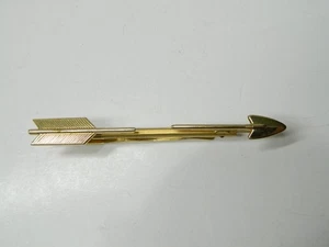 Fermacravatta/barra vintage HICKOK tono oro FRECCIA - Foto 1 di 3