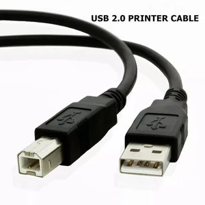 USB Druckerkabel vergoldet 2,0 A auf B Kabel Stecker für HP Epson Canon Lexmark UK - Bild 1 von 1