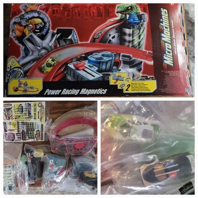 Micromachines 2004 Playset Power Racing Magnetics New In Box With Original Cars - Image 1 of 4