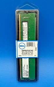 Dell 4GB PC4-19200 ECC DDR4 SDRAM DIMM PowerEdge  R330 R530 SNPK67DJC 4G - Picture 1 of 3
