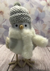 2022 Target Wondershop Holiday Christmas White Purl Featherly Friend Fabric Bird - Picture 1 of 5