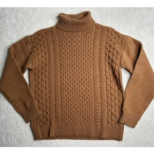 Cupshe: Rollkragenpullover Teddy braun Zopfmuster - Bild 1 von 4