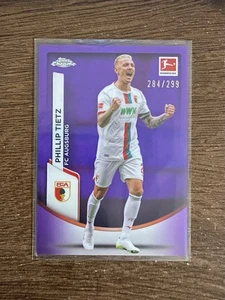2023-24 Topps Chrome Phillip Tietz Purple Refractor /299 Augsburg Trading Card - Bild 1 von 2
