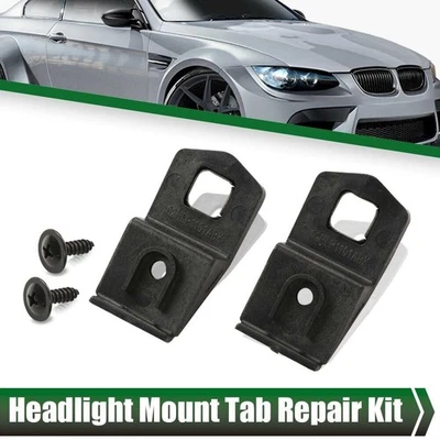 Kit de reparación de lengüeta de montaje de faros 63117182519 2 piezas para BMW E92 E93 cupé 2007-2013 Foto 1 de 4