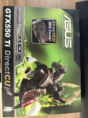 Brand New Asus GTX550 Ti Graphics Card 1 GB GDDR5 Nvidia GeForce PC Computer - Image 1 of 4