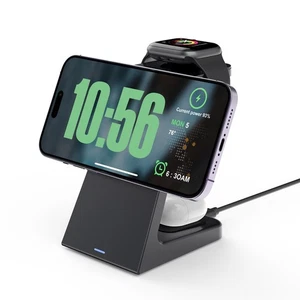Magnetic Wireless Charger 3in1 Station For Apple Watch Air Pods iPhone 16 15 14 - Picture 1 of 24