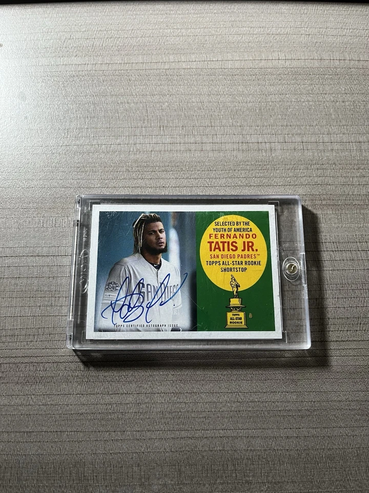 Topps Archives 2020 - 1960 All-Star Rookies Fernando Tatís Jr. Auto #/90 Padres Foto 1 de 3