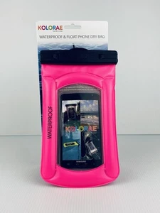 Sac sec téléphone étanche et flottant rose Kolorae convient à presque tous les appareils - Photo 1 sur 10