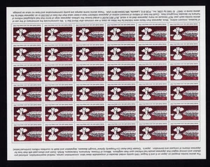 Atomic Bomb, A Proud Reminder Sheet of 36 Stamps MNH  WWII - Picture 1 of 3
