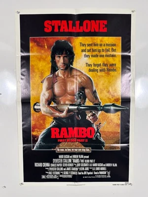 RAMBO FIRST BLOOD 2 (1985) Original Folded One Sheet Movie Poster 27 x 41 - Bild 1 von 4