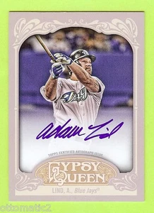 2012 TOPPS GYPSY QUEEN ADAM LIND AUTOGRAPH AUTO - Picture 1 of 1