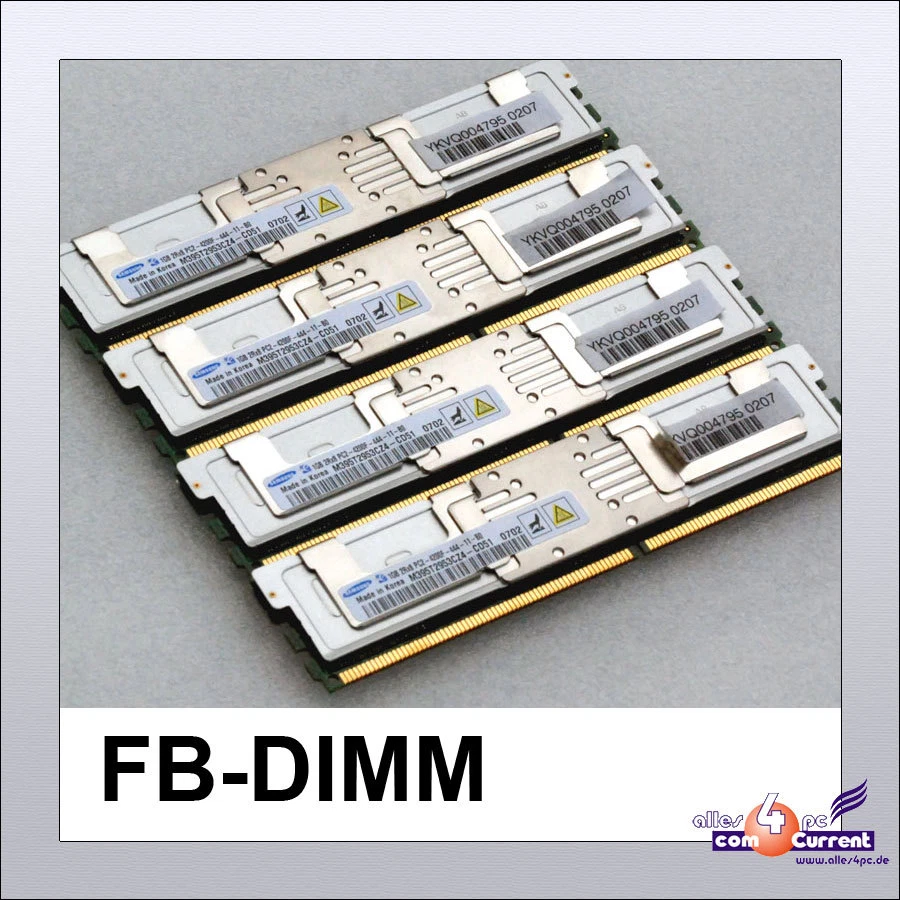 2GB RAM MEMORY FSC PRIMERGY RX200 TX200 S3 DDR2 2x1GB - Image 1 of 1