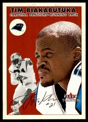 2000 Fleer Tradition Tim Biakabutuka Carolina Panthers #124 - Image 1 of 2