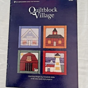 QUILTBLOCK VILLAGE Quiltmuster (10 Blöcke) 24pg Heft 1993 Annabelle Keller - Bild 1 von 11