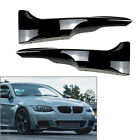 Front Bumper Lip Corner Splitters For BMW 3 Series E92 E93 M-Tech 325i 06-09 BLK