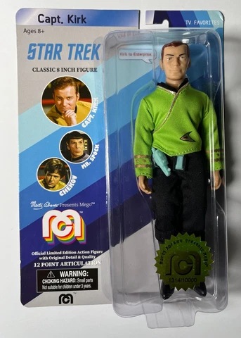 Capt. Kirk Star Trek 8" Mego Figure (2018 release) Limited Edition (Unopened) Cover