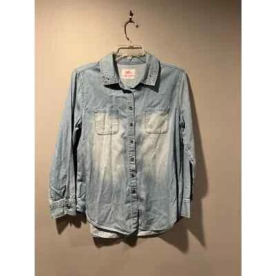 * Top abotonado lavado piedra Justice para niñas  Foto 1 de 3