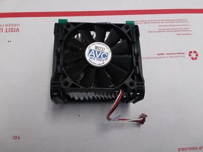 HP Compaq Heatsink and AVC 12V CPU Cooling FAN W2221 3-pin 281721-001 #7200 - Image 1 of 3
